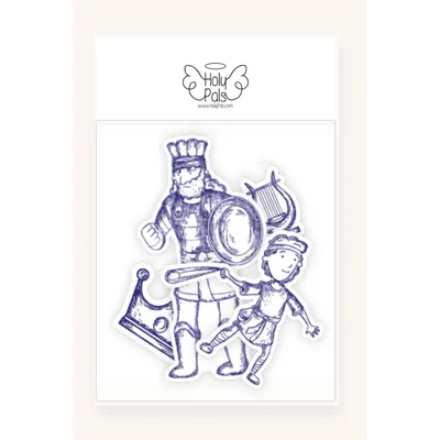 David & Goliath Stickers (4 Pack)