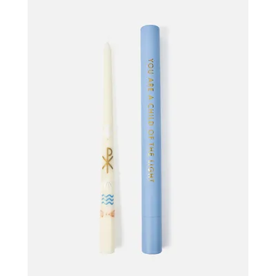Living Water Baptism Candle (Multicolor)
